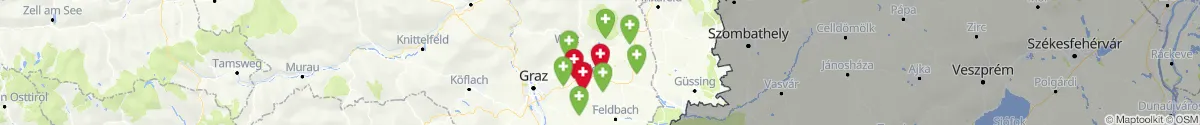 Kartenansicht für Apotheken-Notdienste in der Nähe von Ilztal (Weiz, Steiermark)